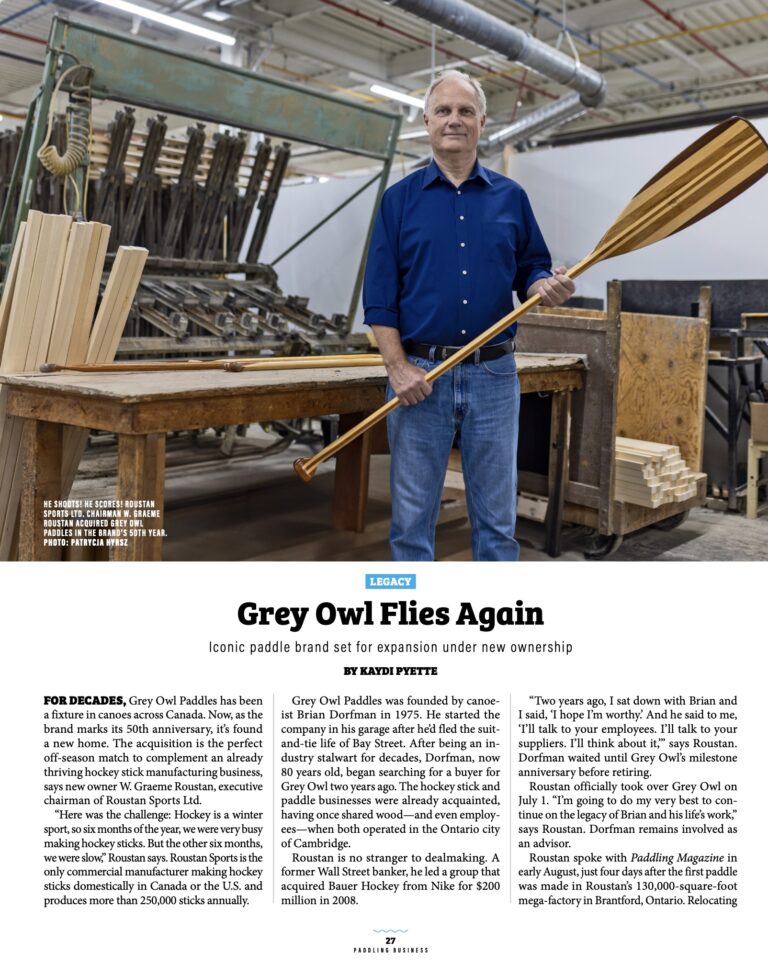 Grey Owl in Paddling Magazine Feature - W. GRAEME ROUSTAN